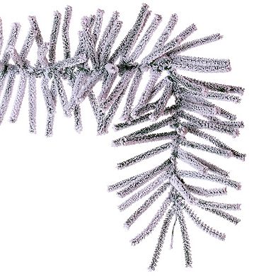 Vickerman 9-ft. Flocked Pistol Pine Unlit Artificial Garland