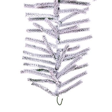 Vickerman 9-ft. Flocked Pistol Pine Unlit Artificial Garland