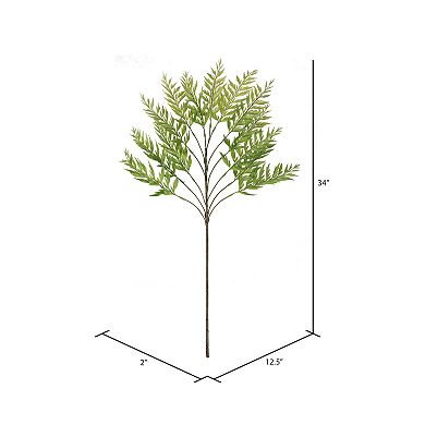 Vickerman Set of 2 Artificial Tropical Fern Leaves Sprays