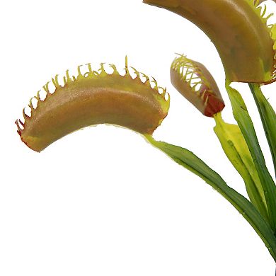 Vickerman Set of 3 Green Artificial Venus Flytrap Plant