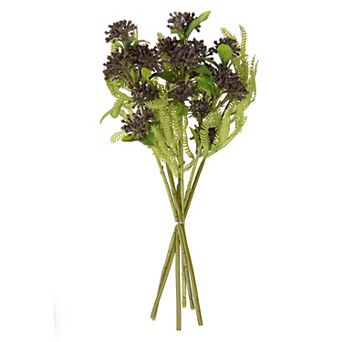 Vickerman Set of 2 Artificial Blackberry Purple Berry Bundle