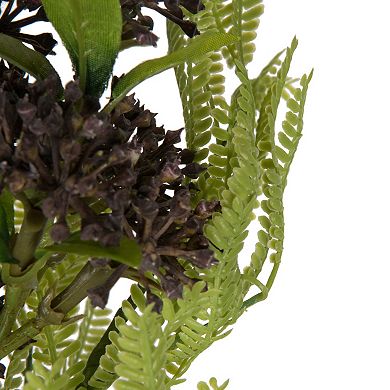 Vickerman Set of 2 Artificial Blackberry Purple Berry Bundle