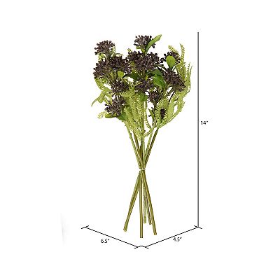 Vickerman Set of 2 Artificial Blackberry Purple Berry Bundle