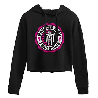 Juniors' Monster High Fear Squad Cropped Graphic Hoodie