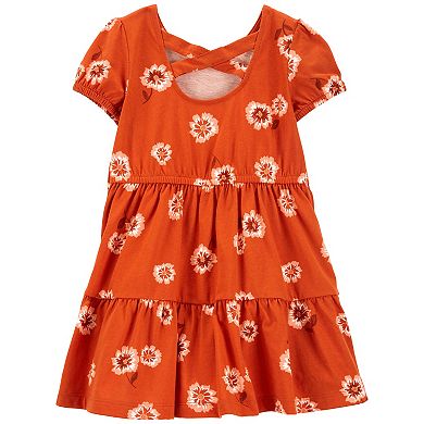 Toddler Girl Carter's Tiered Floral Dress image.