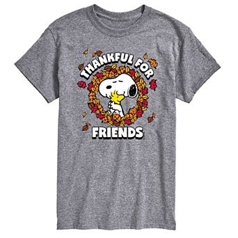 Men's Peanuts Thankful For Friends Tee