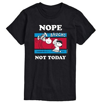 Men's Peanuts Nope Not Today Tee