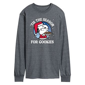 Men's Peanuts Season For Cookies Long Sleeve Tee