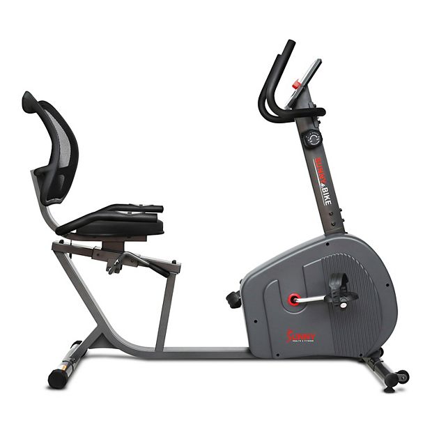 Sunny Health Fitness Endurance Series Magnetic Smart Recumbent