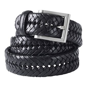 Men's Lands’ End Big Leather Braid Belt