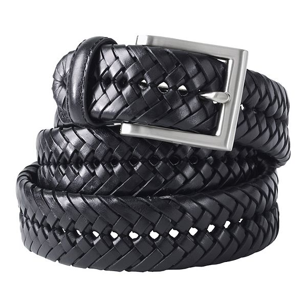 Men's Lands’ End Big Leather Braid Belt