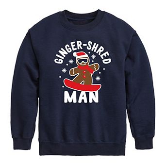 Boys 8-20 Ginger Shred Man Christmas Sweatshirt