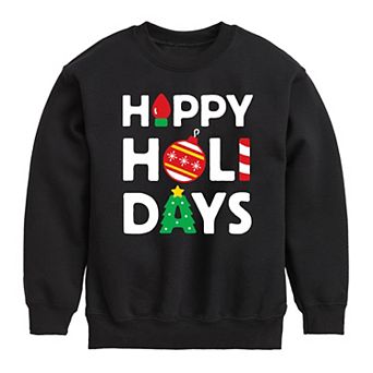 Boys 8-20 Happy Holidays Sweatshirt