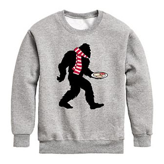 Boys 8-20 Christmas Cookie Sasquatch Sweatshirt