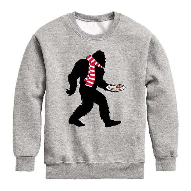 Boys 8 20 Christmas Cookie Sasquatch Sweatshirt