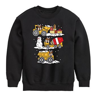 Boys 8-20 Reindeer Construction Team Sweatshirt