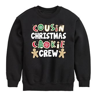 Boys 8-20 Cousin Christmas Cookie Sweatshirt
