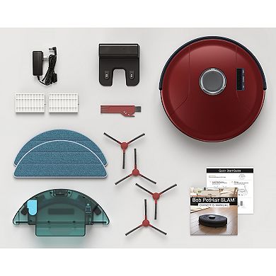 bObsweep PetHair SLAM Robotic Vacuum with Wi-Fi Connectivity & Voice Control