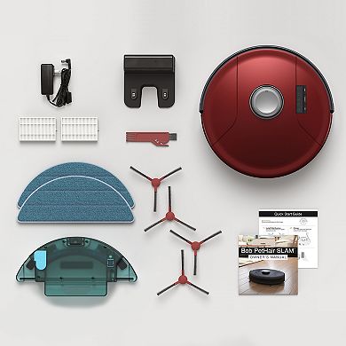 bObsweep PetHair SLAM Robotic Vacuum with Wi-Fi Connectivity & Voice Control