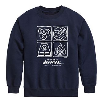 Boys 8-20 Avatar: The Last Airbender Four Elements Sweatshirt