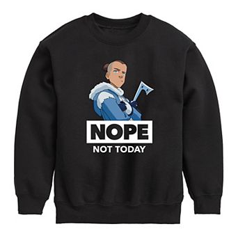 Boys 8-20 Avatar: The Last Airbender Sokka Nope Not Today Sweatshirt