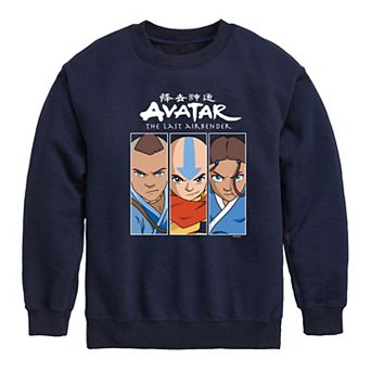 Boys 8-20 Avatar: The Last Airbender Sokka Aang Katara Sweatshirt