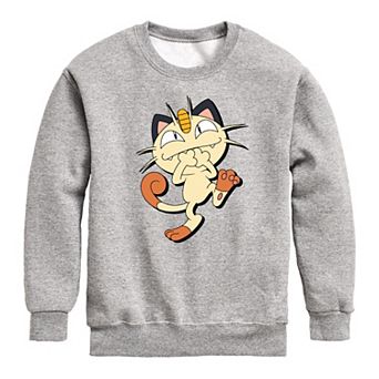 Boys 8-20 Pokemon Meowth Crew Fleece Sweatshirt