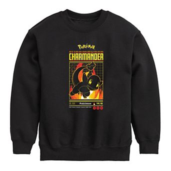 Boys 8-20 Pokemon Charmander Retro Fleece