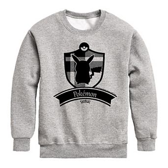 Boys 8-20 Pokemon Plaid Badge Sweatshirt