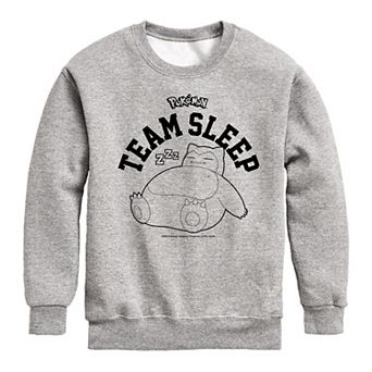 Boys 8-20 Pokemon Snorlax Team Sleep Sweatshirt
