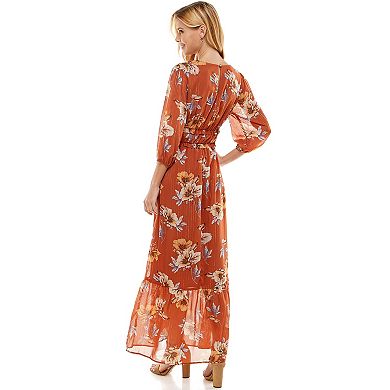 Women's Luxology Smocked Chiffon Maxi Dress