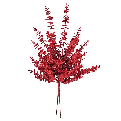 Vickerman 28-Inch Artificial Eucalyptus Glitter Spray 2-pc. Set