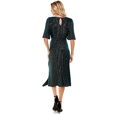 Women's Luxology Textured Asymmetrical Midi Dress