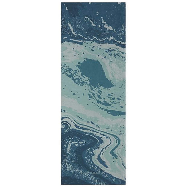 Gaiam 6mm Premium Reversible Yoga Mat Lunar Wave