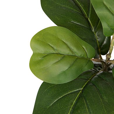 Vickerman Artificial Fiddle Leaf Fig Plant in Pot