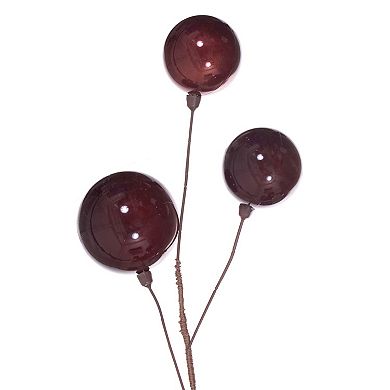 Vickerman 10-ft. Artificial Wine Pearl Branch Ball Wire Garland