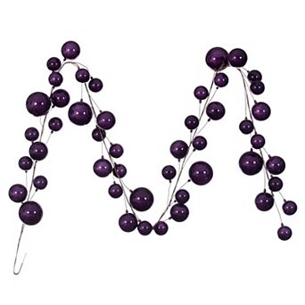 Vickerman 10-ft. Artificial Pearl Branch Ball Wire Garland