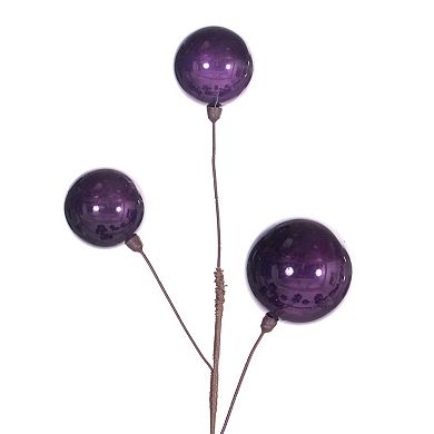 Vickerman 10-ft. Artificial Pearl Branch Ball Wire Garland