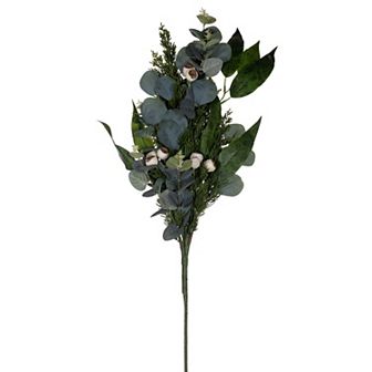 Vickerman 37-Inch Artificial Eucalyptus & Berry Spray Decor