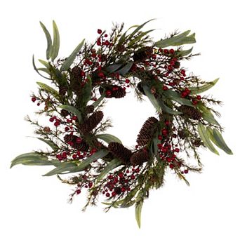 Vickerman 22" Green Leaf Artificial Wreath