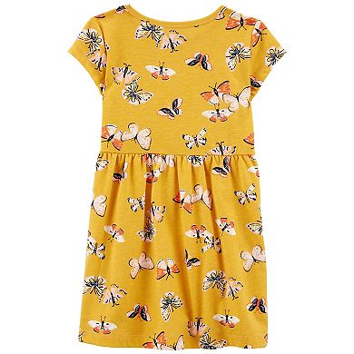 Toddler Girl Carter's Butterfly Jersey Dress