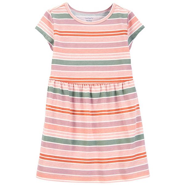 Toddler Girl Carter's Striped Jersey Dress