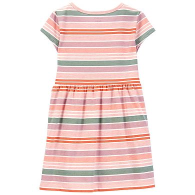 Toddler Girl Carter's Striped Jersey Dress