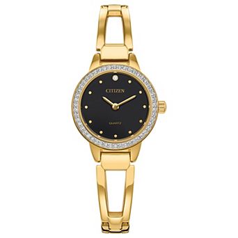 Citizen Women's Crystal Gold-Tone Stainless Steel Bracelet Watch - EZ7011-88A