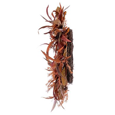 Vickerman 22" Cream Red Leaf Artificial Wreath