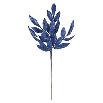 Vickerman 22-Inch Glitter BayLeaf Artificial Spray, 12 pk