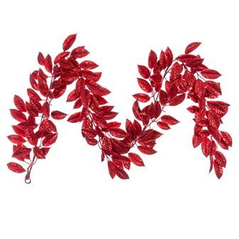 Vickerman 6-ft. Artificial Gardenia Glitter Garland