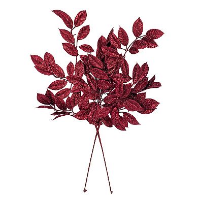 Vickerman 31-Inch Artificial Gardenia Glitter Spray 2-pc. Set