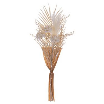 Vickerman Artificial Pampas Grass, Palm & Fern Bouquet