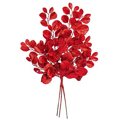 Vickerman 25-Inch Artificial Dogwood Glitter Spray, 3-pk.